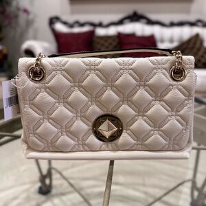 kate spade Chic Cream Quilted Shoulder Bag